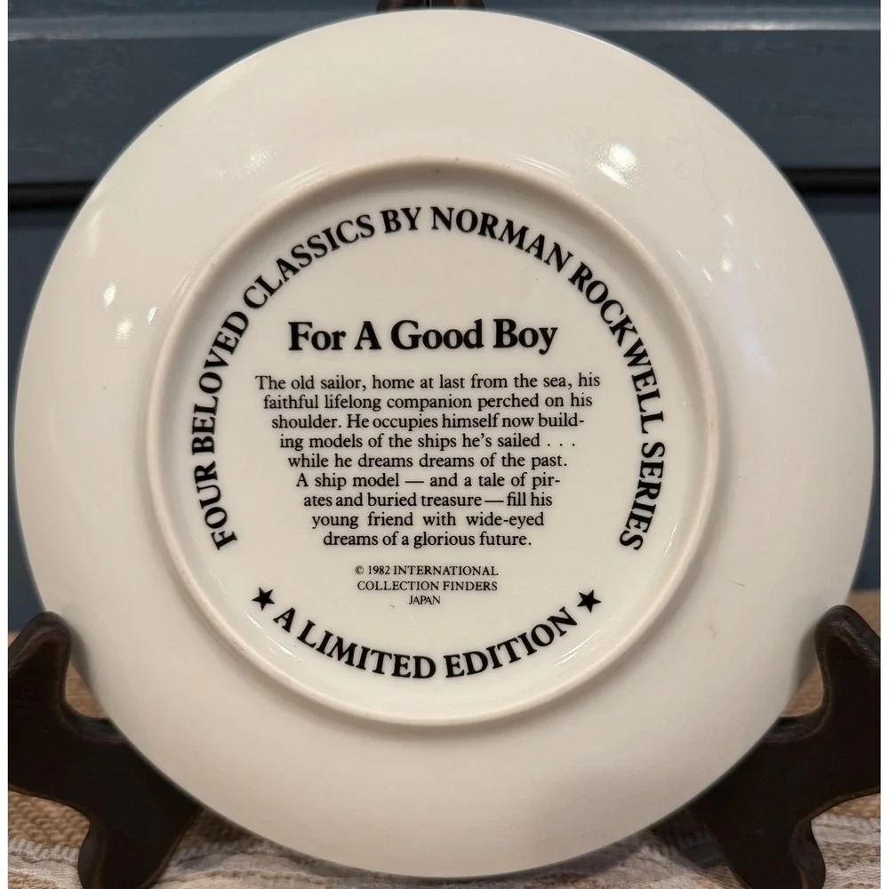 Vintage Norman Rockwell 1982 Collectible Plate 